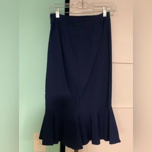 Navy Mermaid Midi Skirt Kate Kasin Small